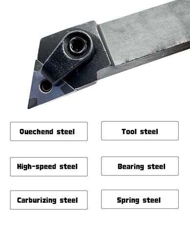 TNMG160404&TNMG160408 CBN-6 Boron Nitride Turning Insert with MTJNR1616H16 External Turning Lathe Cutting Tool Holder,High Speed Finishing of Heat Treated Steel,Sintered Ferrous Alloy and Cast Iron in Kuwait