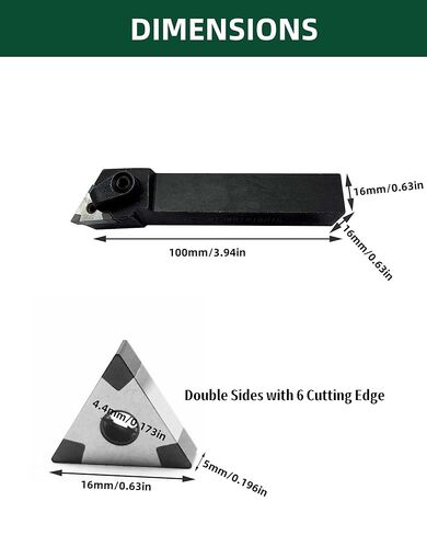 TNMG160404&TNMG160408 CBN-6 Boron Nitride Turning Insert with MTJNR1616H16 External Turning Lathe Cutting Tool Holder,High Speed Finishing of Heat Treated Steel,Sintered Ferrous Alloy and Cast Iron in Kuwait