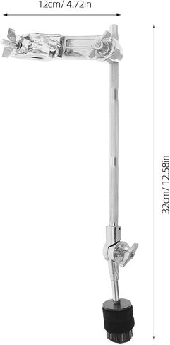 Drum Rack Mount Bracket Cymbal Boom Arm Extension Clamp 32cm with L-arm Rod Holder for Drum Set Percussion Hardware Splash Cymbal Stand Attachment in Saudi Arabia