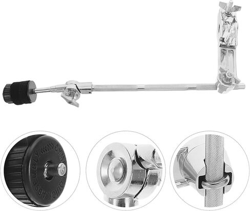 Drum Rack Mount Bracket Cymbal Boom Arm Extension Clamp 32cm with L-arm Rod Holder for Drum Set Percussion Hardware Splash Cymbal Stand Attachment in Saudi Arabia
