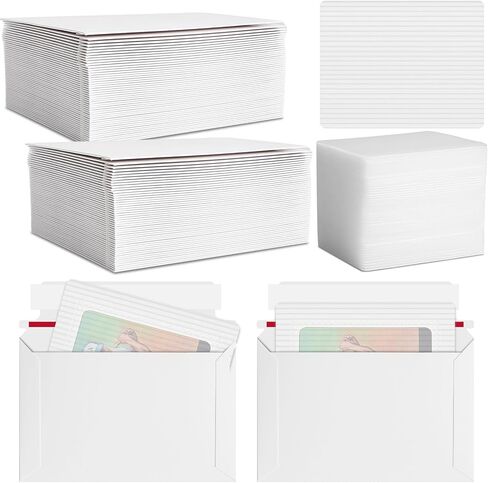 مجموعة شحن بطاقة التداول في Faccito 200 PCS 4 × 6 '' واقي بطاقات التداول والأظرف بشكل كبير للبريد ، مستلزمات الدفاع الإضافية in Saudi Arabia