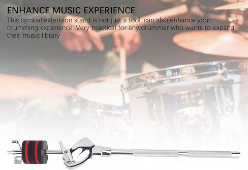 Carbon Steel Cymbal Boom Stand with Rotating Clamp for Cymbals and Percussion Instruments, Adjustable Drum Clamp for Drum Set Accessories in Kuwait