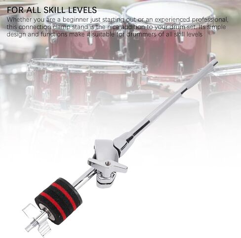 Carbon Steel Cymbal Boom Stand with Rotating Clamp for Cymbals and Percussion Instruments, Adjustable Drum Clamp for Drum Set Accessories in Kuwait