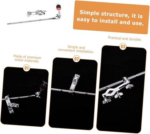 Drum Cymbal Boom Arm with Adjustable Metal Clamp Drum Extension Arm Clamp Set for Percussion Hardware and Cymbal Extension in Saudi Arabia