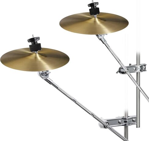 ذراع ذراع الصنج الطبل من KZU، ذراع الإمساك بحامل الصنج شديد التحمل، مشبك تثبيت الصنج 360 درجة مع ذراع تمديد لباد سميك مكدس الصنج قابل للتعديل in Kuwait