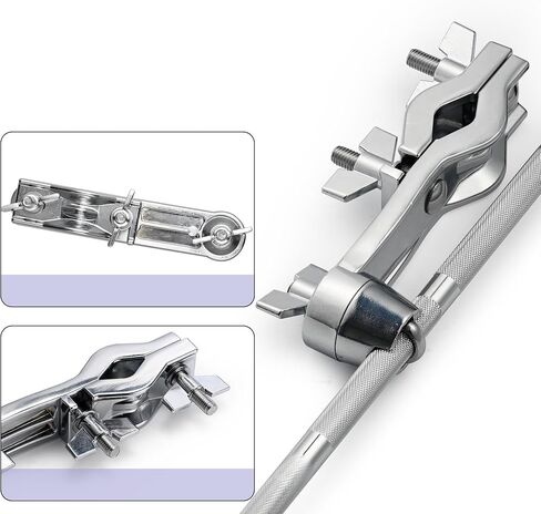 ذراع ذراع الصنج الطبل من KZU، ذراع الإمساك بحامل الصنج شديد التحمل، مشبك تثبيت الصنج 360 درجة مع ذراع تمديد لباد سميك مكدس الصنج قابل للتعديل in Kuwait