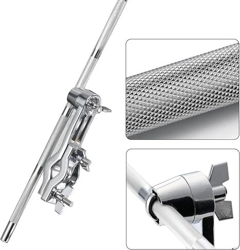 ذراع ذراع الصنج الطبل من KZU، ذراع الإمساك بحامل الصنج شديد التحمل، مشبك تثبيت الصنج 360 درجة مع ذراع تمديد لباد سميك مكدس الصنج قابل للتعديل in Kuwait