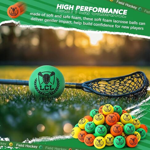 24 عبوة من كرات لاكروس الإسفنجية الناعمة من كرات لاكروس للتدريب الناعم للشباب في الأماكن المغلقة بالكلية والمدرسة الثانوية الحجم الرسمي للتدريب على الألعاب in Kuwait