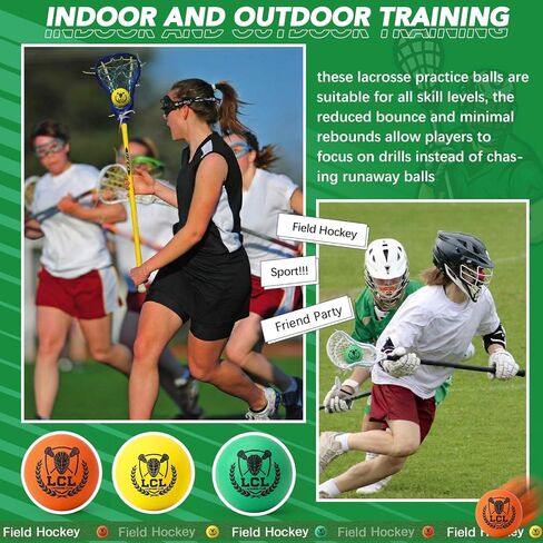 24 عبوة من كرات لاكروس الإسفنجية الناعمة من كرات لاكروس للتدريب الناعم للشباب في الأماكن المغلقة بالكلية والمدرسة الثانوية الحجم الرسمي للتدريب على الألعاب in Kuwait