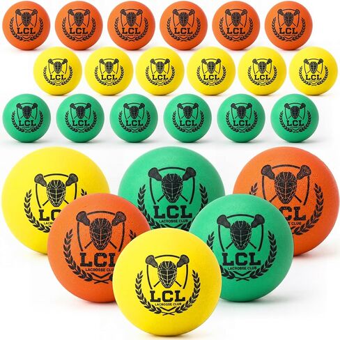 24 عبوة من كرات لاكروس الإسفنجية الناعمة من كرات لاكروس للتدريب الناعم للشباب في الأماكن المغلقة بالكلية والمدرسة الثانوية الحجم الرسمي للتدريب على الألعاب in Kuwait