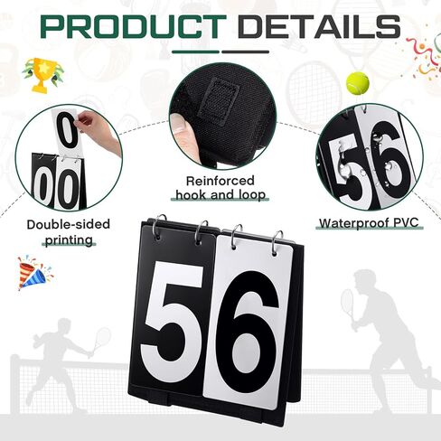 Over Net Tennis Score Keeper Flip Scoreboards Portable for Volleyball Basketball Coaching Tennis Outdoor in Saudi Arabia