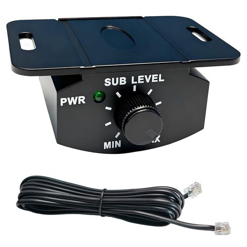Universal Bass Knob – RCA Inline Volume Controller for Car Amplifier, Subwoofer & Audio System, Heavy Duty Metal Gain Control Knob with Long Extension Cable in Saudi Arabia