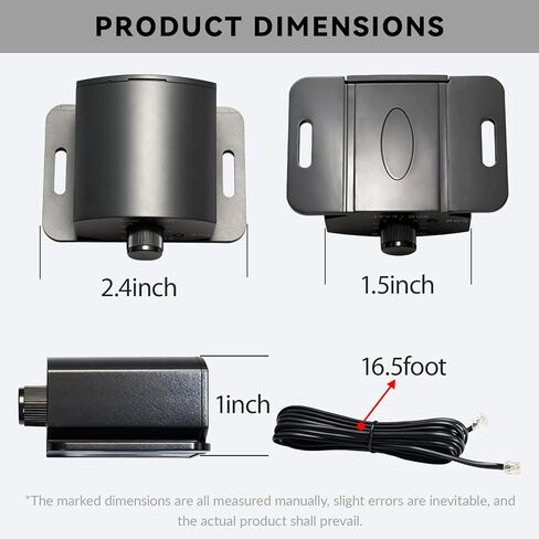 Universal Bass Knob – RCA Inline Volume Controller for Car Amplifier, Subwoofer & Audio System, Heavy Duty Metal Gain Control Knob with Long Extension Cable in Saudi Arabia