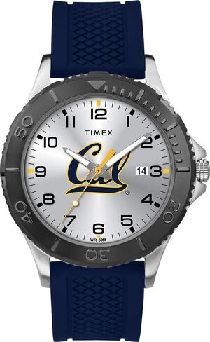 Timex Tribute Men's Collegiate Gamer 42mm Watch – California Golden Bears with Navy Silicone Strap in Saudi Arabia