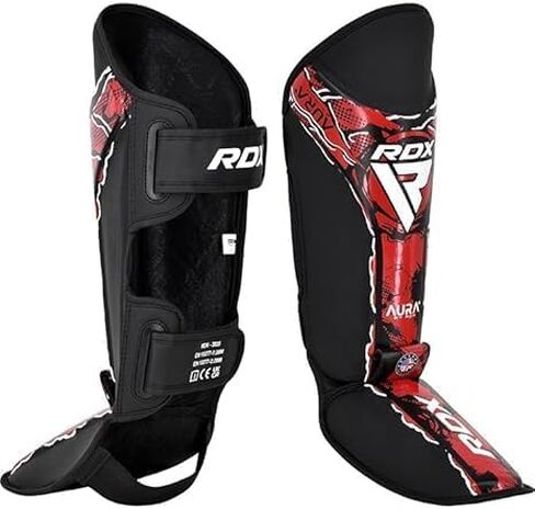 RDX Shin Instep, Kickboxing Muay Thai, Leg Instep Pads, MMA Martial Arts Kicking Sparring Training Gear, BJJ Karate Boxing Taekwondo in Saudi Arabia