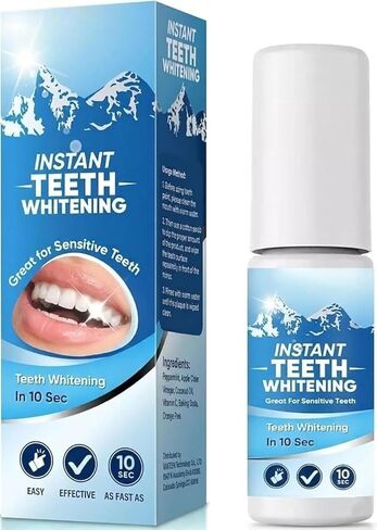 طلاء الأسنان، طلاء تبييض الأسنان - أسنان بيضاء فورية، تركيبة لطيفة وآمنة، طلاء أبيض بسيط ومحمول للأسنان - استعادة الابتسامة الواثقة (1) in Kuwait