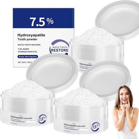 مسحوق هيدروكسيباتيت دقيق التبلور، مسحوق هيدروكسيباتيت دقيق التبلور للأسنان لتنظيف الأسنان وإزالة البقع (1) in Kuwait