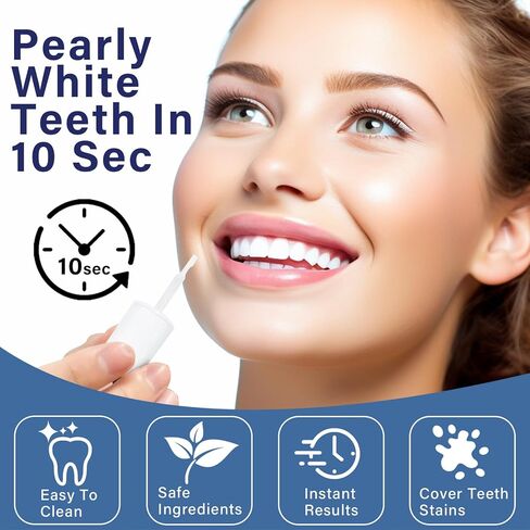 طلاء الأسنان لتفتيح الأسنان المحمولة - تغطية فورية للبقع - استعادة الابتسامة الواثقة in Kuwait
