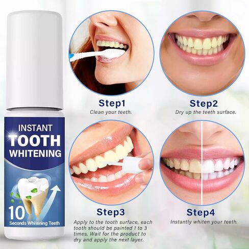 طلاء الأسنان لتفتيح الأسنان المحمولة - تغطية فورية للبقع - استعادة الابتسامة الواثقة in Kuwait