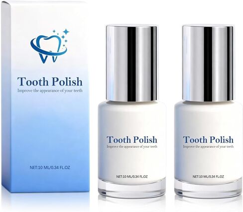 قطعتان من طلاء الأسنان، طلاء الأسنان، سائل تلميع الأسنان التجميلي لتحسين مظهر الأسنان، تركيبة الفرشاة، تركيبة آمنة محمولة للعناية بالفم ونتائج طويلة الأمد in Kuwait