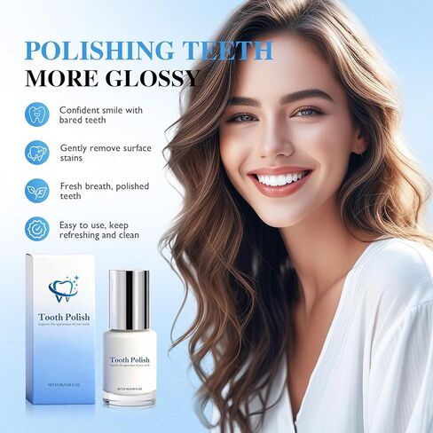 قطعتان من طلاء الأسنان، طلاء الأسنان، سائل تلميع الأسنان التجميلي لتحسين مظهر الأسنان، تركيبة الفرشاة، تركيبة آمنة محمولة للعناية بالفم ونتائج طويلة الأمد in Kuwait