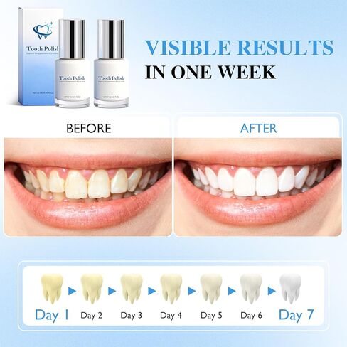 قطعتان من طلاء الأسنان، طلاء الأسنان، سائل تلميع الأسنان التجميلي لتحسين مظهر الأسنان، تركيبة الفرشاة، تركيبة آمنة محمولة للعناية بالفم ونتائج طويلة الأمد in Kuwait