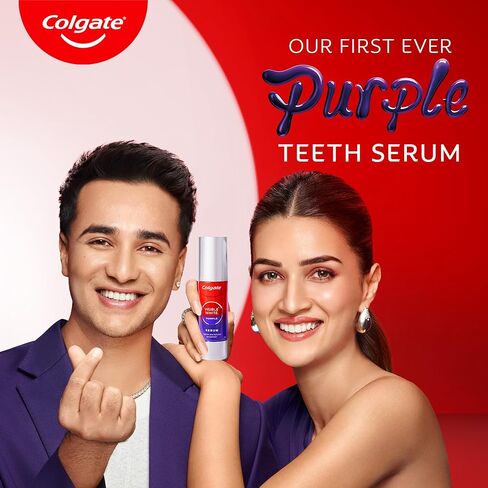 مصل تبييض الأسنان فيزيبل وايت بيربل من كولجيت، 1.5 أونصة/40 مل - نكهة النعناع واليوزو، مصل أرجواني لتفتيح فوري من أجل ابتسامات أكثر بياضًا in Kuwait