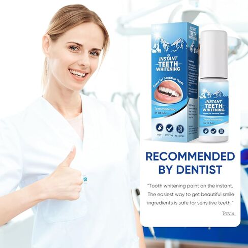 طلاء الأسنان، طلاء تبييض الأسنان، طلاء أسنان أبيض فوري، طلاء أسنان أبيض محكم، محمول وبسيط، أزرق in Kuwait