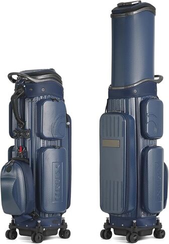 HELIX Hard Shell Golf Travel Bag with Wheels, 2-in-1 Travel Golf Case & Daily Cart Bag, Durable PC Material in Saudi Arabia