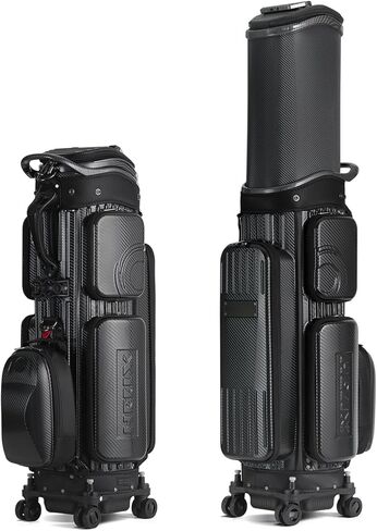 HELIX Hard Shell Golf Travel Bag with Wheels, 2-in-1 Travel Golf Case & Daily Cart Bag, Durable PC Material in Saudi Arabia