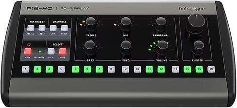 Behringer P16-HQ POWERPLAY 16-Channel Personal Monitoring Mixer with Mounting Bracket in Saudi Arabia