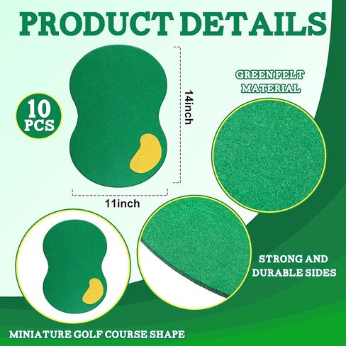 10 PCS Golf Centerppses Decorations 14 × 11 بوصة الجولف تحت عنوان Centerdsed Menter in Saudi Arabia