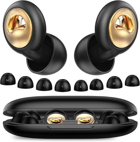 Ear Plugs for Sleeping, 45dB Ultra Soft Silicone Ear Plugs for Noise Reduction, Reusable Noise Cancelling Earplugs, 8-Pairs with Carrying Case for Side Sleep, Concert earplugs, Travel & Swimming in Kuwait