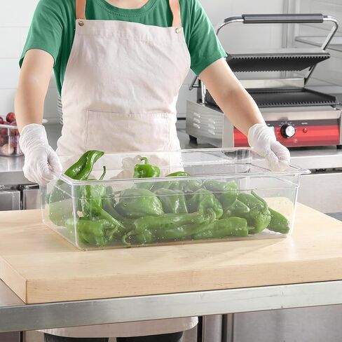 EGGKITPO 6 Pack 1/1 Size Lids Universal Full Size BPA-Free Polycarbonate Clear Food Pan Lids Dishwasher Safety Food Storage Container Cover with Handle for Food Prep Table Hotel in Kuwait