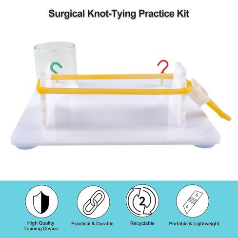 Suture Knot Tying Practice Kit, Surgical Knot-Tying Training Tool for Medical & Nursing Students, Suture Practice Trainer, 1 Set in Kuwait