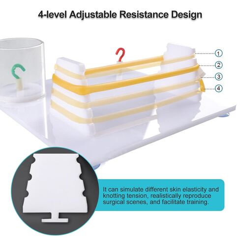 Suture Knot Tying Practice Kit, Surgical Knot-Tying Training Tool for Medical & Nursing Students, Suture Practice Trainer, 1 Set in Kuwait