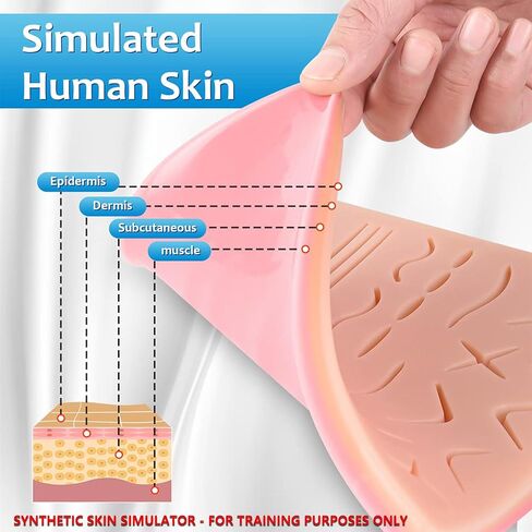 مجموعة تدريب على ممارسة الخياطة، مع وسادة خياطة كبيرة من السيليكون، وأدوات، ومقاطع فيديو للتدريب على إزالة الدباسة للتعليم فقط in Kuwait