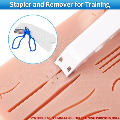 مجموعة تدريب على ممارسة الخياطة، مع وسادة خياطة كبيرة من السيليكون، وأدوات، ومقاطع فيديو للتدريب على إزالة الدباسة للتعليم فقط in Kuwait