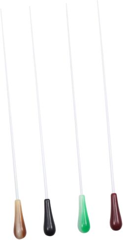 عصا أوركسترا من الراتنج الملون لموصل الموسيقى، عصا أداء خفيفة الوزن مقاس 12 بوصة، مقبض صلب للحفلات الموسيقية والسمفونيات in Kuwait