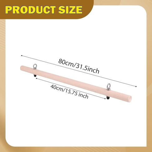 Resistance Bar Pilates Roll Down Bar with Wooden Exercise Pole for in Kuwait