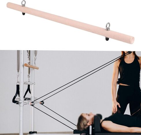 Resistance Bar Pilates Roll Down Bar with Wooden Exercise Pole for in Kuwait