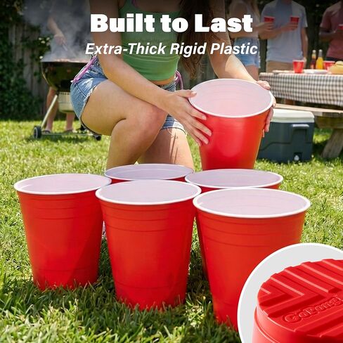 GoPong Giant Yard Pong Outdoor Game - Jumbo Sized PRO Set – Fun Beach and Lawn Party Games for Adults in Kuwait