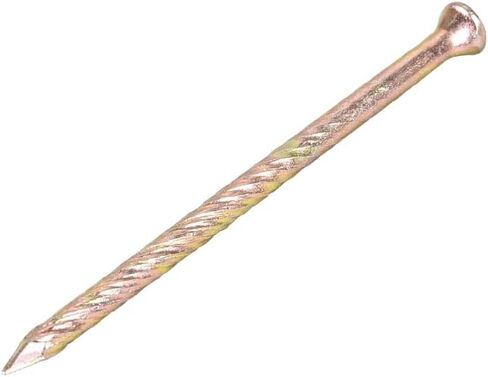 Spiral Deck Nails Carbon Steel Nail Spiral Shank 53mmx2.5mm(LxD), 100 Pcs in Saudi Arabia