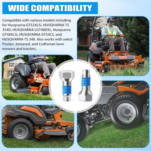 596218701 532140080 Rear Wheel Hub Bolt 7/16-14 X 1-3/8, for Husqvarna Electrolux Lawn Mowers and Lawn Tractors in Kuwait