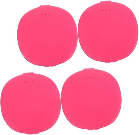 Vaguelly 4pcs Menstrual Disc Storage Box Lightweight Travel Case for Period Cups Compact Holder for Easy Carrying Versatile Use for Personal Items Stylish Silicone Design Pink in Saudi Arabia