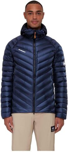 Mammut, Broad Peak in Hooded Jacket - Men's, Marine/Black, L in Saudi Arabia
