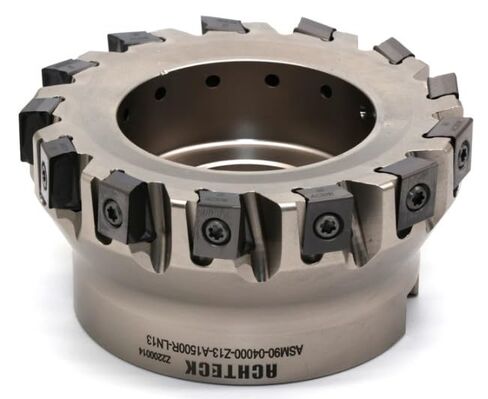 ASM90-04000-Z13-A1500R-LN13 4.00 Inch Dia. Milling Cutter, 90° Lead. 13 Teeth with 4 Cutting Edges in Saudi Arabia