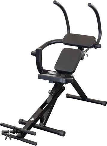 أفضل اللياقة البدنية شبه المقيدة AB Crunch Bench (BFAB20R) ، آلة تجريب عضلات البطن السفلى والرقم العلوي لصالة الألعاب الرياضية المنزلية ، الأحمر/الأسود in Kuwait