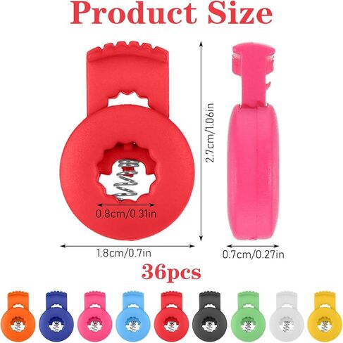 36 Pcs Baseball Glove Locks, Glove Lace Locks, Never Need Tying Knots Again, Gloves Lock Clips for Gloves Repair and Secure Fit - Youth & Adult Players 9 Assorted Colors (4 Each) in Saudi Arabia