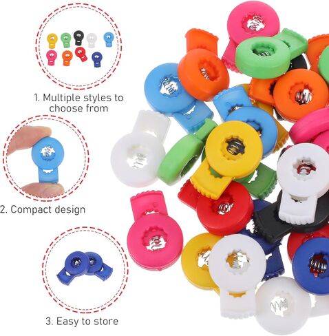 36 Pcs Baseball Glove Locks, Glove Lace Locks, Never Need Tying Knots Again, Gloves Lock Clips for Gloves Repair and Secure Fit - Youth & Adult Players 9 Assorted Colors (4 Each) in Saudi Arabia